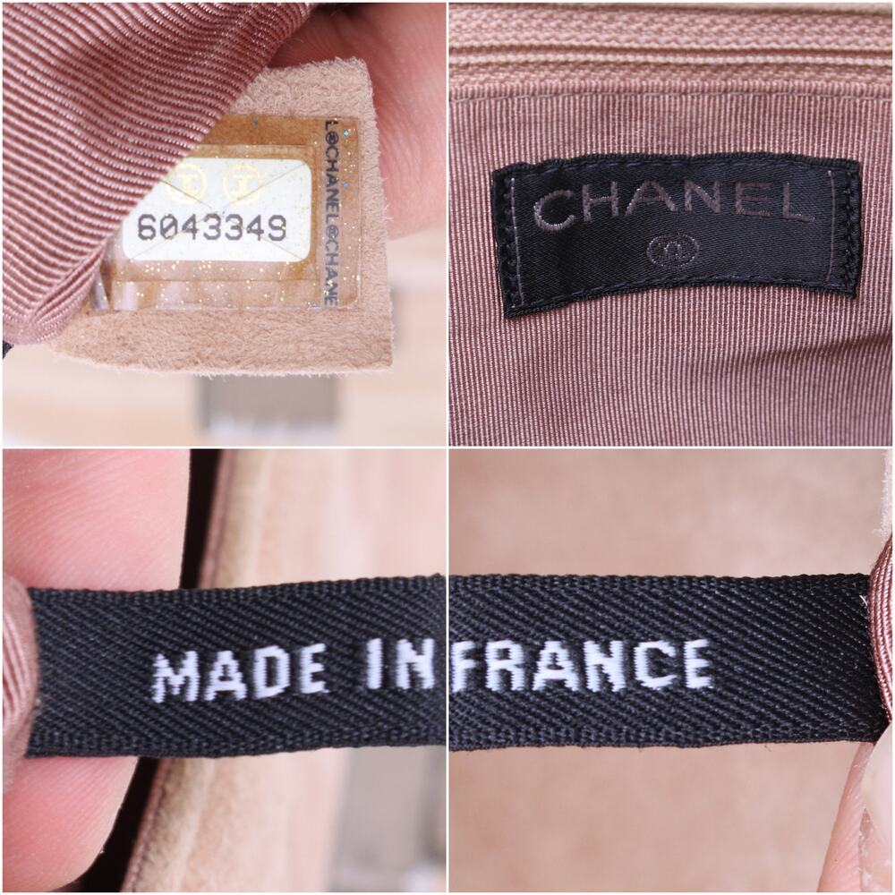 Chanel Chocolate Bar Reissue Multi Pocket Beige Suede Shoulder Crossbody A3212 - Picture 2 of 12